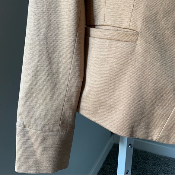 Etcetera Tan 3 Button Down Collared Blazer | 8 - Picture 6 of 8